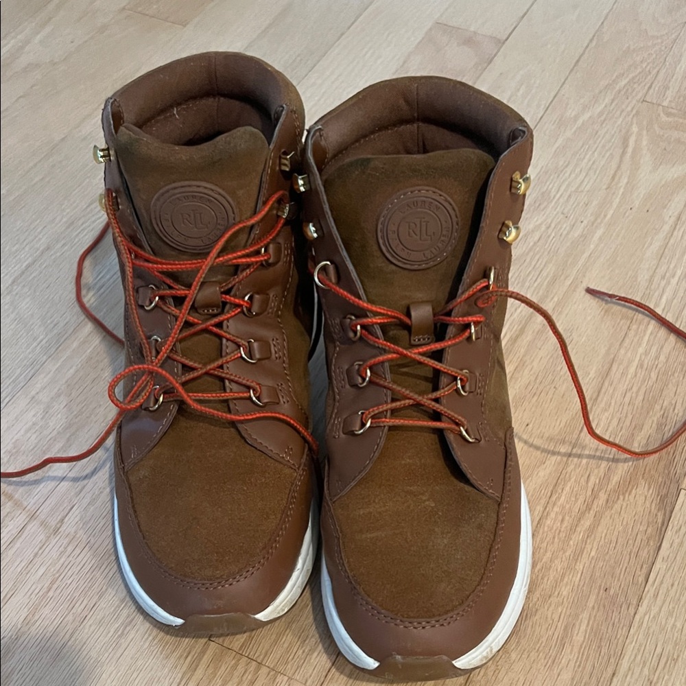 Ralph Lauren Women’s Brown High-Top Boots